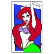 Disney Underground Pop Little Mermaid Paper Giclee Print